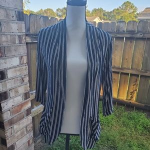 Forever 21 Navy Blue and Cream Blazer